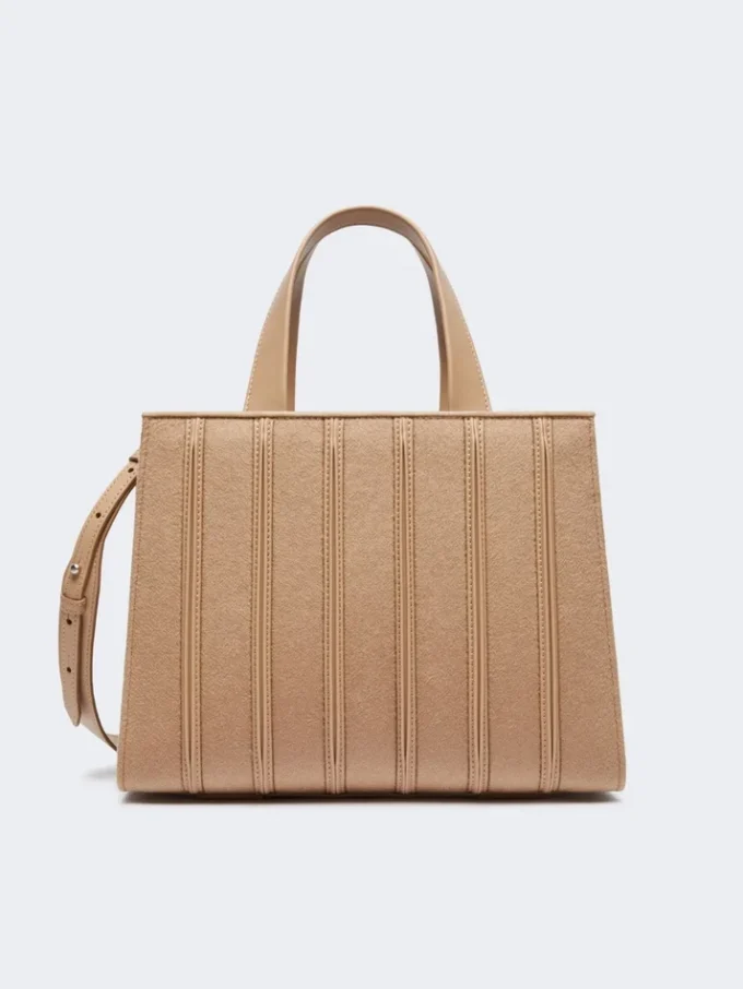 Mala Whitney de Max Mara 6 – média, castanho avelã Mala Whitney de Max Mara 6 – média, castanho avelã