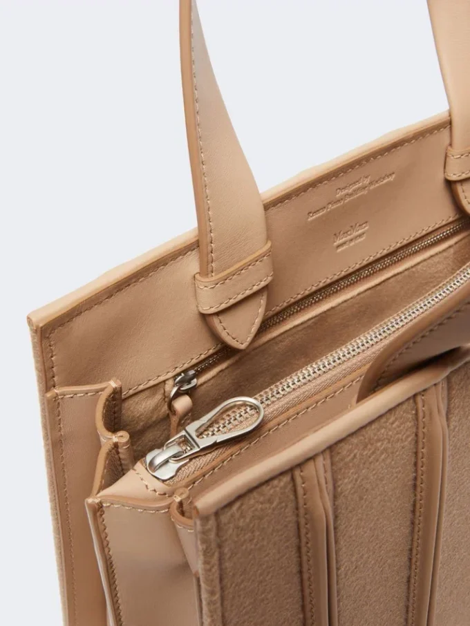 Mala Whitney de Max Mara 6 – média, castanho avelã Mala Whitney de Max Mara 6 – média, castanho avelã