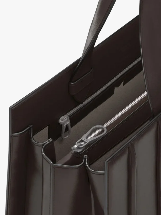 Mala Whitney de Max Mara 7 – grande, castanho escuro