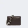 Mini bolsa Soffy em pele napa acolchoada, cor cacau Mini bolsa Soffy em pele napa acolchoada, cor cacau