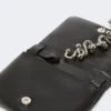 Mini-bolsa Soffy em pele napa acolchoada, preta Mini-bolsa Soffy em pele napa acolchoada, preta