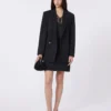 Top feminino em cetim, preto Top feminino em cetim, preto