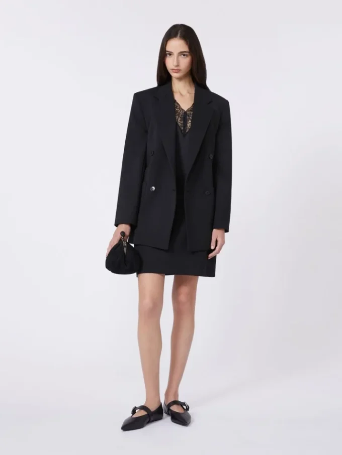 Top feminino em cetim, preto Top feminino em cetim, preto
