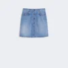Mini-saia em ganga autêntica, azul-marinho Mini-saia em ganga autêntica, azul-marinho