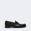 Mocassins clássicos em pele, pretos Mocassins clássicos em pele, pretos