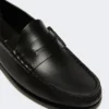Mocassins clássicos em pele, pretos Mocassins clássicos em pele, pretos
