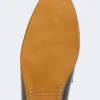 Mocassins em pele semibrilhante, pretos
