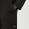 Parka acolchoada em tecido repelente à água, preta Parka acolchoada em tecido repelente à água, preta