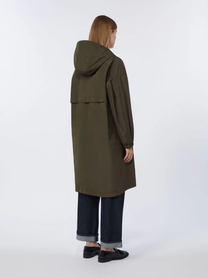 Parka em tafetá repelente à água, verde Parka em tafetá repelente à água, verde