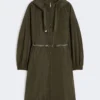 Parka em tafetá repelente à água, verde Parka em tafetá repelente à água, verde