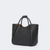 Pequena bolsa de couro Marine, preta