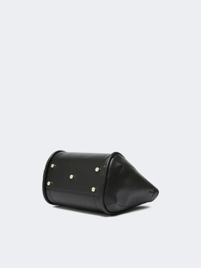 Pequena bolsa de couro Marine, preta