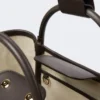 Pequena bolsa Marine com padrão em diamante e tecido trançado, castanho escuro Pequena bolsa Marine com padrão em diamante e tecido trançado, castanho escuro