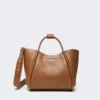 Pequena bolsa Marine em pele, castanho bronze Pequena bolsa Marine em pele, castanho bronze