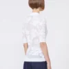 Polo em algodão elástico, branco Polo em algodão elástico, branco