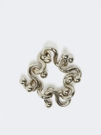 Pulseira metálica, prata