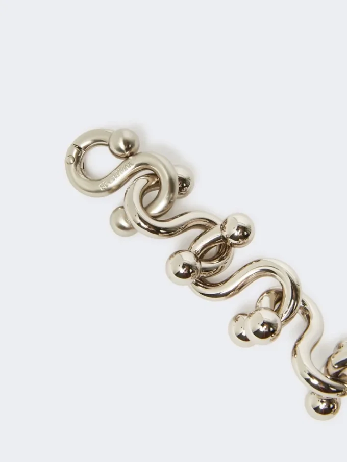 Pulseira metálica, prata Pulseira metálica, prata