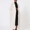 Saia midi em jersey de crepe compacto, preta Saia midi em jersey de crepe compacto, preta
