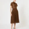 T-shirt de renda, chocolate