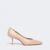 Sapatos de salto alto em pele napa, cor-de-rosa