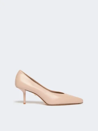 Sapatos de salto alto em pele napa, cor-de-rosa