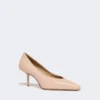 Sapatos de salto alto em pele napa, cor-de-rosa
