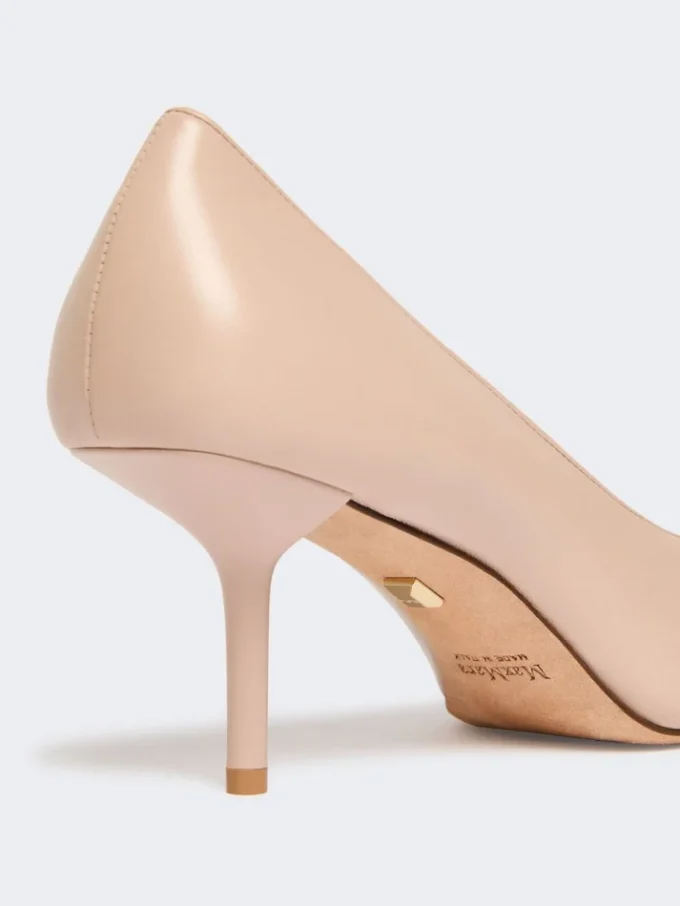 Sapatos de salto alto em pele napa, cor-de-rosa