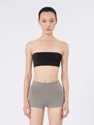 Sutiã bandeau em viscose elástica, preto