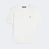 T-shirt básica de algodão, branco óptico T-shirt básica de algodão, branco óptico