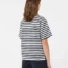 T-shirt básica de algodão, cru