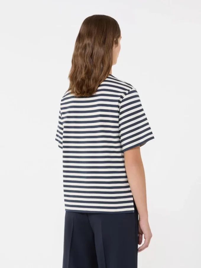T-shirt básica de algodão, cru