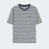 T-shirt básica de algodão, cru
