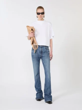 T-shirt de algodão, branco óptico