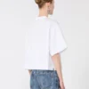 T-shirt de algodão, branco óptico T-shirt de algodão, branco óptico