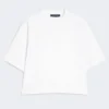 T-shirt de algodão, branco óptico T-shirt de algodão, branco óptico