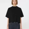 T-shirt de algodão, preta