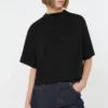 T-shirt de algodão, preta