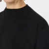 T-shirt de algodão, preta