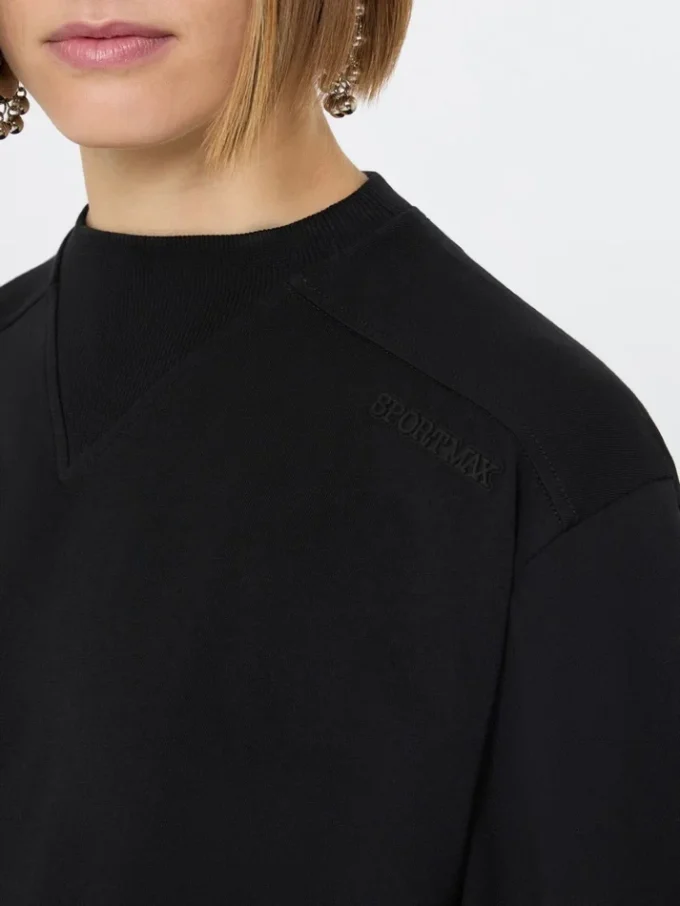T-shirt de algodão, preta
