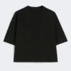 T-shirt de algodão, preta