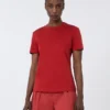 T-shirt de algodão, vermelha