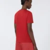 T-shirt de algodão, vermelha