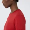 T-shirt de algodão, vermelha