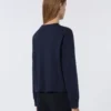 T-shirt de malha oversized, azul-marinho T-shirt de malha oversized, azul-marinho