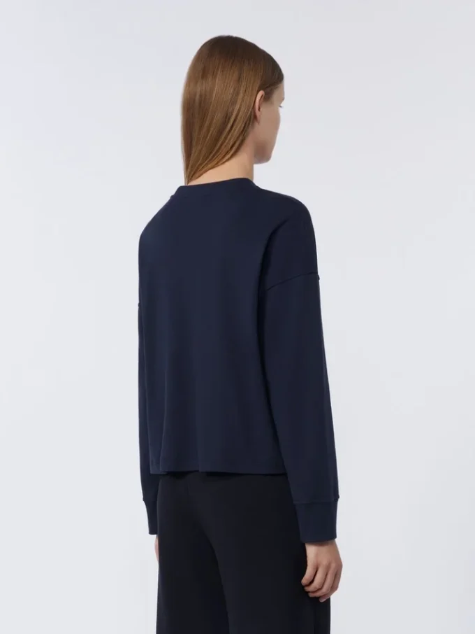 T-shirt de malha oversized, azul-marinho T-shirt de malha oversized, azul-marinho