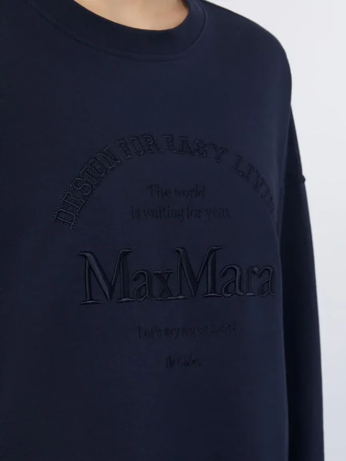 T-shirt de malha oversized, azul-marinho T-shirt de malha oversized, azul-marinho