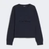 T-shirt de malha oversized, azul-marinho T-shirt de malha oversized, azul-marinho