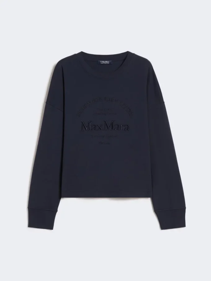 T-shirt de malha oversized, azul-marinho T-shirt de malha oversized, azul-marinho