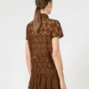 T-shirt de renda, chocolate