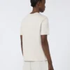 T-shirt em algodão e modal, bege T-shirt em algodão e modal, bege